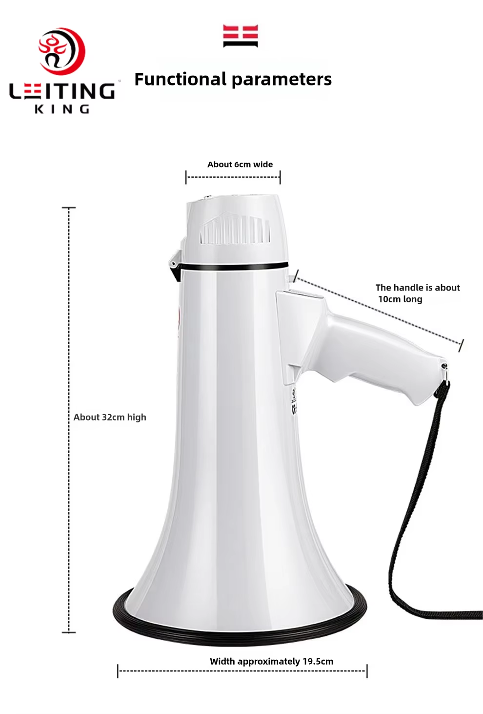 Mégaphone 30W Haute Puissance