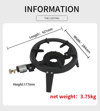 Mini cuisinière à gaz 25kg + raccord