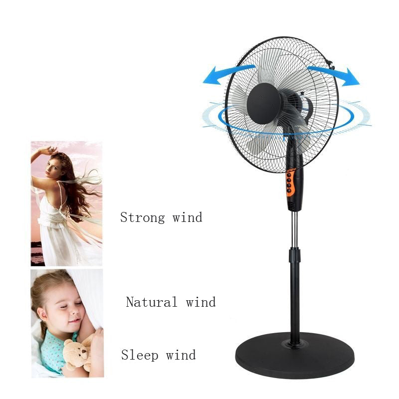 Ventilateur Solaire 16 Pouces avec Câble de Batterie