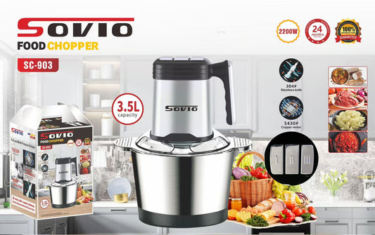 Hachoir Électrique SOVIO SC-903 – 2200W